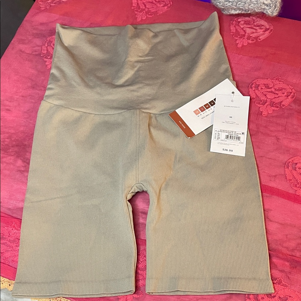 Isabel Maternity by Ingrid & Isabel Tan Bike Shorts